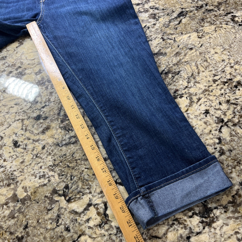 Size 29 Signature Levi Strauss Mid Rise Capri Women’s Denim Jeans Blue NO TAGS - Picture 8 of 12